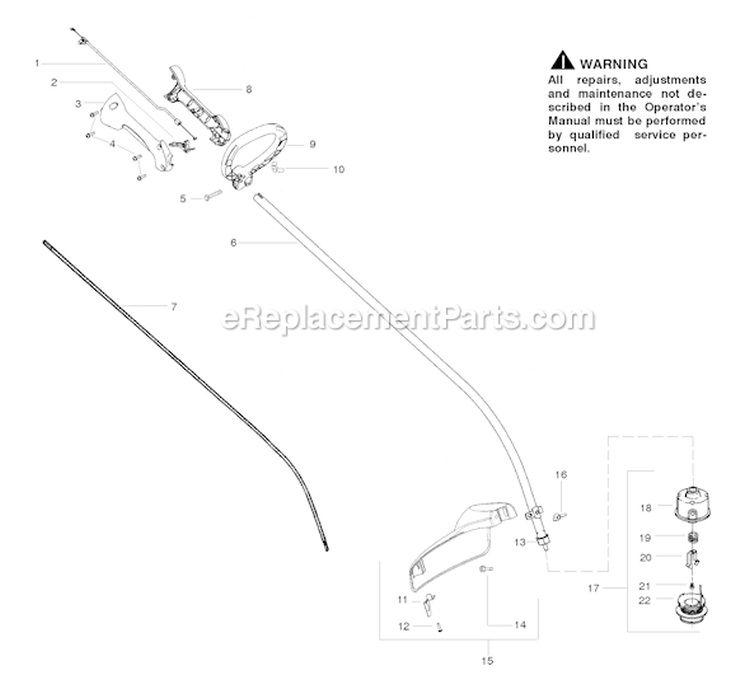 Page B Diagram and Parts List for FL23  Weed Eater Trimmer